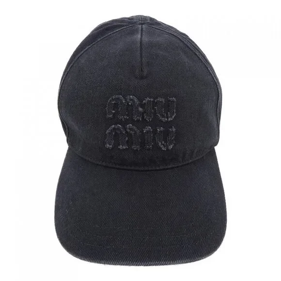 Miu Miu 5HC179 2CL4 Denim Baseball Cap display picture 1
